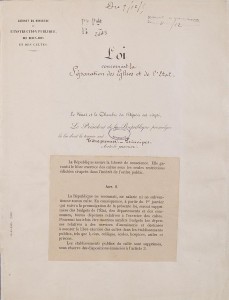 Loi séparation Eglises et Etat -Archives_Nationales