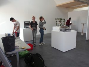 Installation de l'exposition